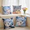 Wuthering Waves Youhu Cushion Cover Square Short Plush Pillow Case Living Room Sofa Home Decor Funda X