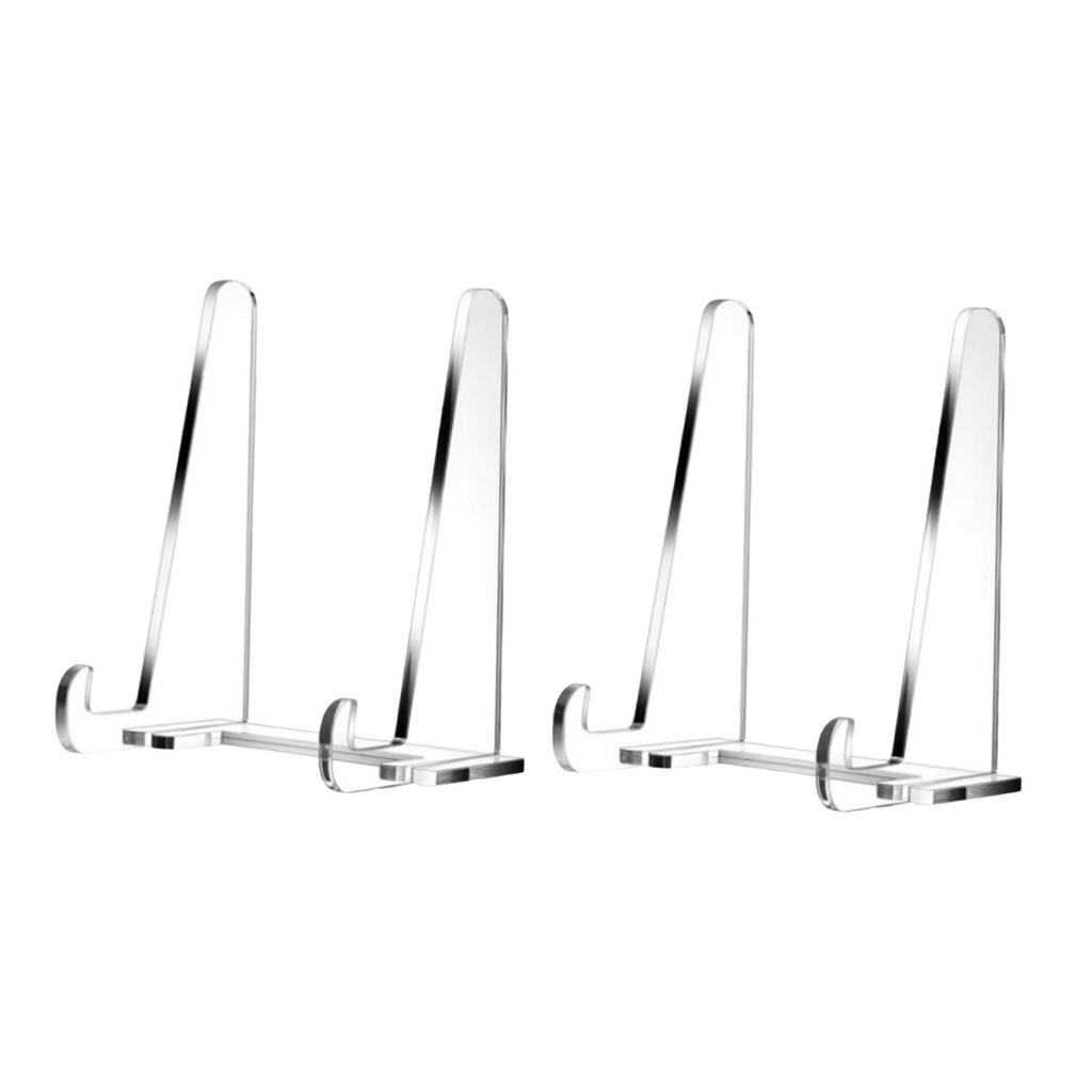 Acrylic Plate Stand, Picture Frame Holder,Multipurpose,Stable Book Stand Easel for Cookbook Plaque Book Plate Desktop