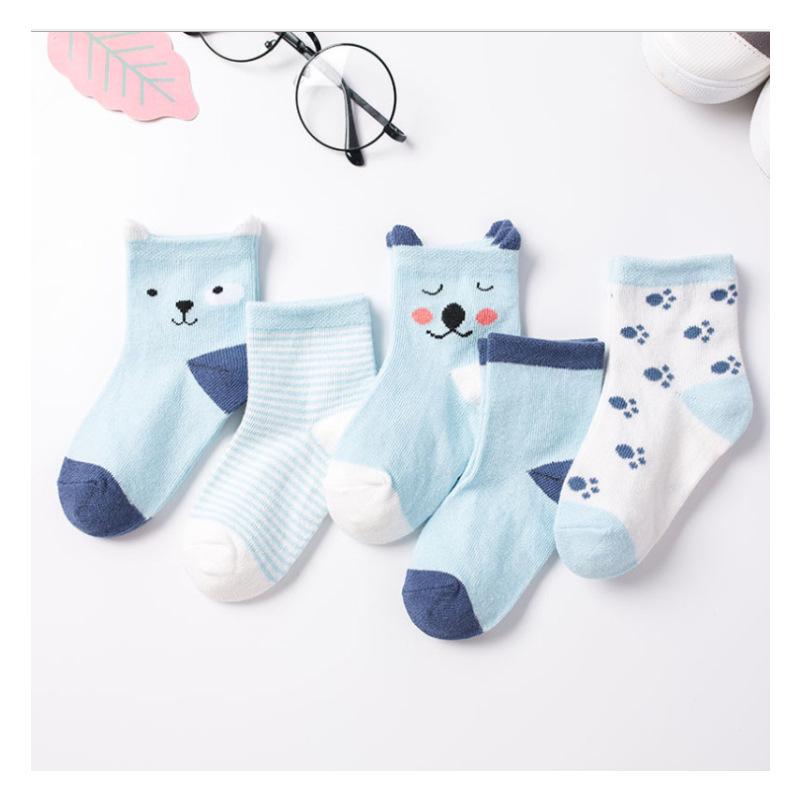 2025 Breathable Cotton Baby Socks - Unisex Cartoon Ear Design for Spring & Autumn