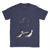 Zabawne Koszulki z Pingwinem Nihilistą Męskie Okrągły Dekolt 100% Bawełna T-shirt Krótki Rękaw Koszulka z Nadrukiem Top