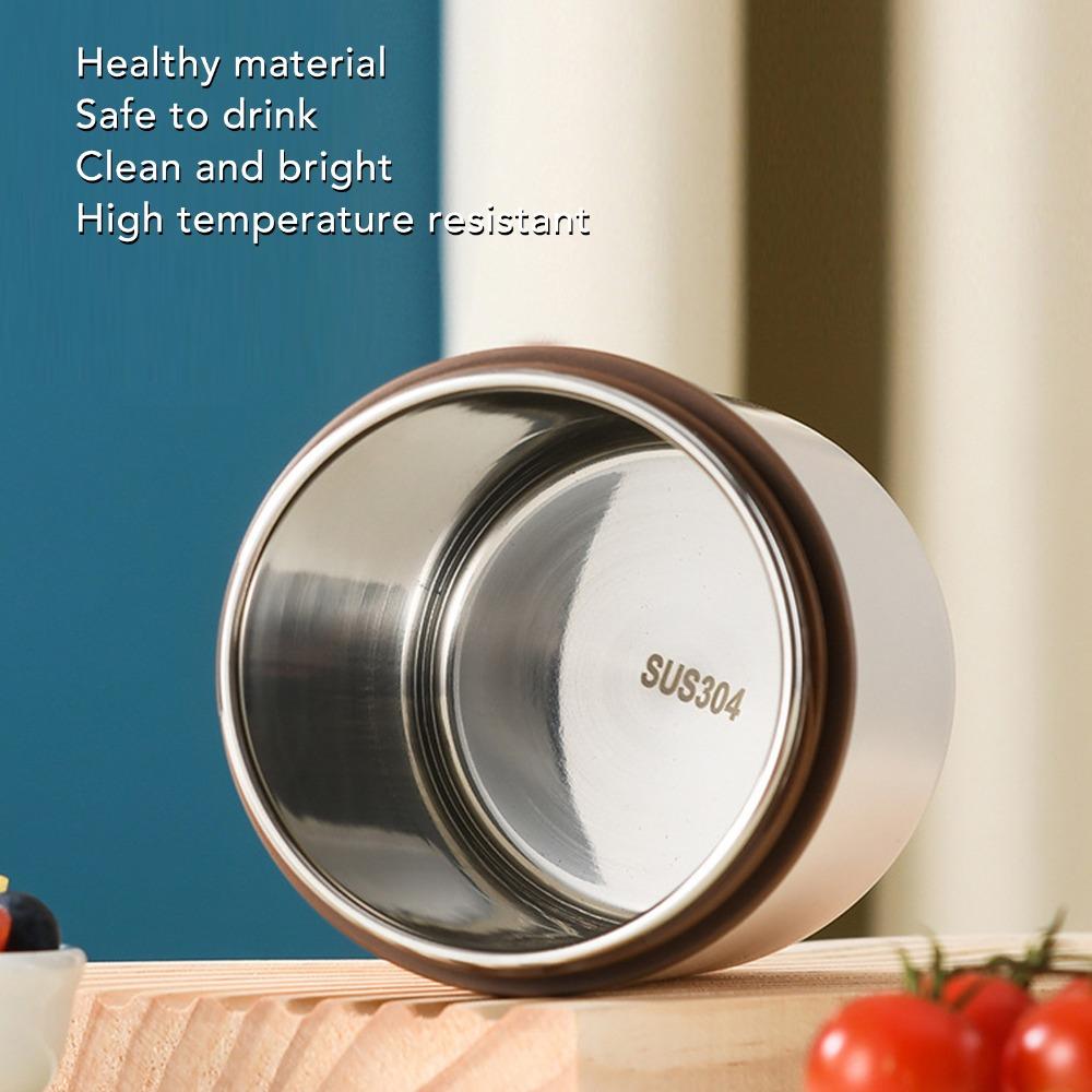 600ml Thermal Soup Cup Safety Cover Food Container Portable Insulated Food Jar  For Travel