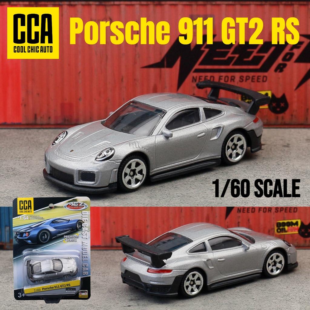 1/60 Porsche 911 GT2 RS Toy Car Model CCA MSZ 1:64 Diecast Miniature Free Wheels Collection Suitable for Hot Wheels Gift Kid