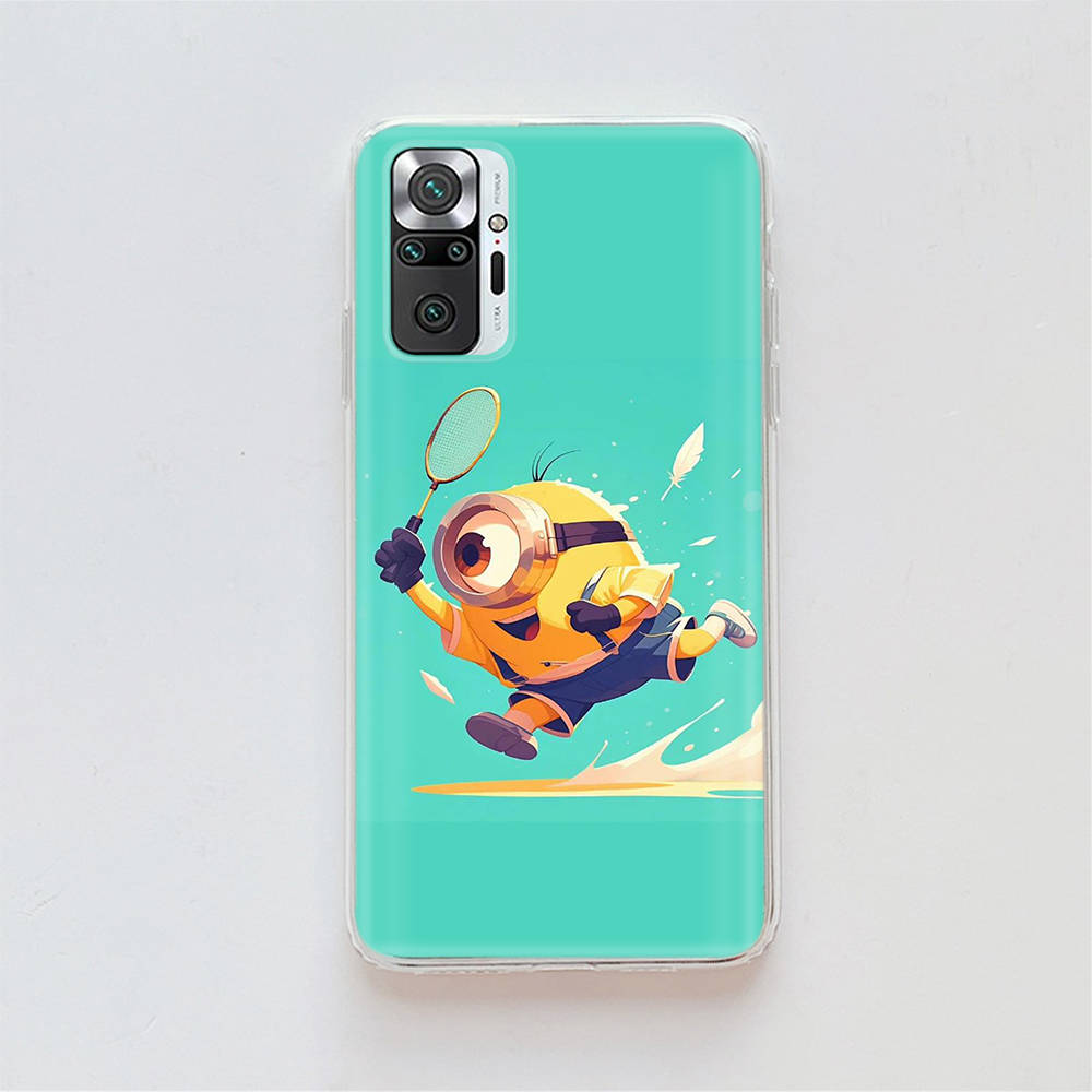 Husă Transparentă pentru Samsung A04 A14 A23 A34 A54 M23 M33 M52 M53 Realme Narzo 50 50I 50a Prime C35 C55 C30S 10 9 Pro M-77 Desene Animate Minioni