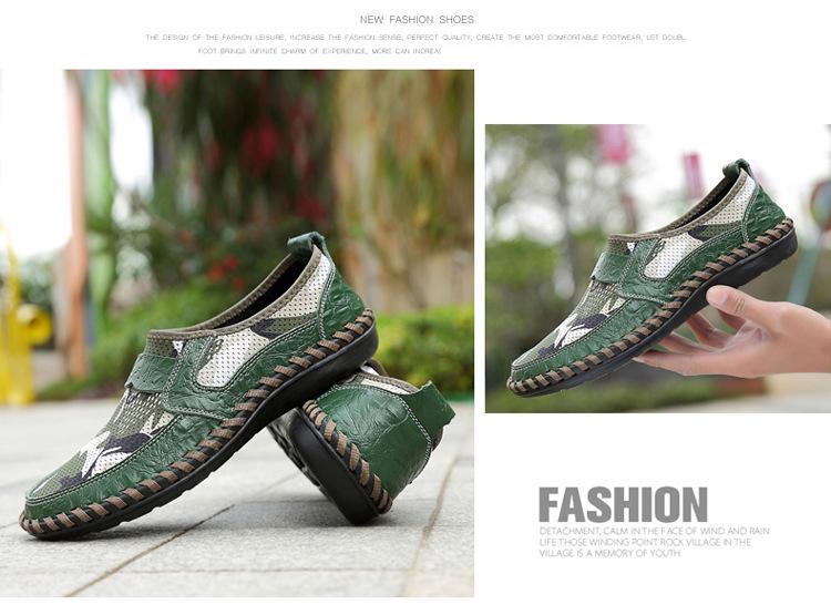 Men's Extra Large Summer Loafers - Breathable Mesh, Handmade, Trendy Casual Shoes (Sizes 45-46)