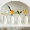 White Ceramic Vases Modern Minimalist Style Vasen Ornaments Home Desktop Room Decorations Hydroponic Flowers Pot Photo Props
