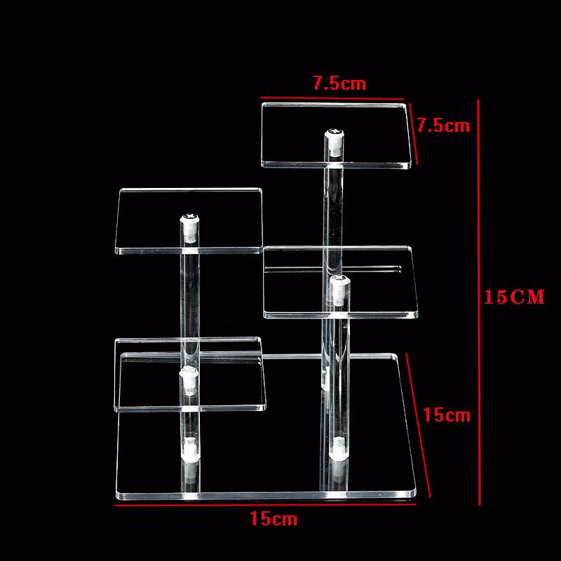 Acrylic Staircase Display Rack Doll Cosmetics Jewelry Display Stands Multi Functional Bedroom Bathroom Desktop Storage Rack