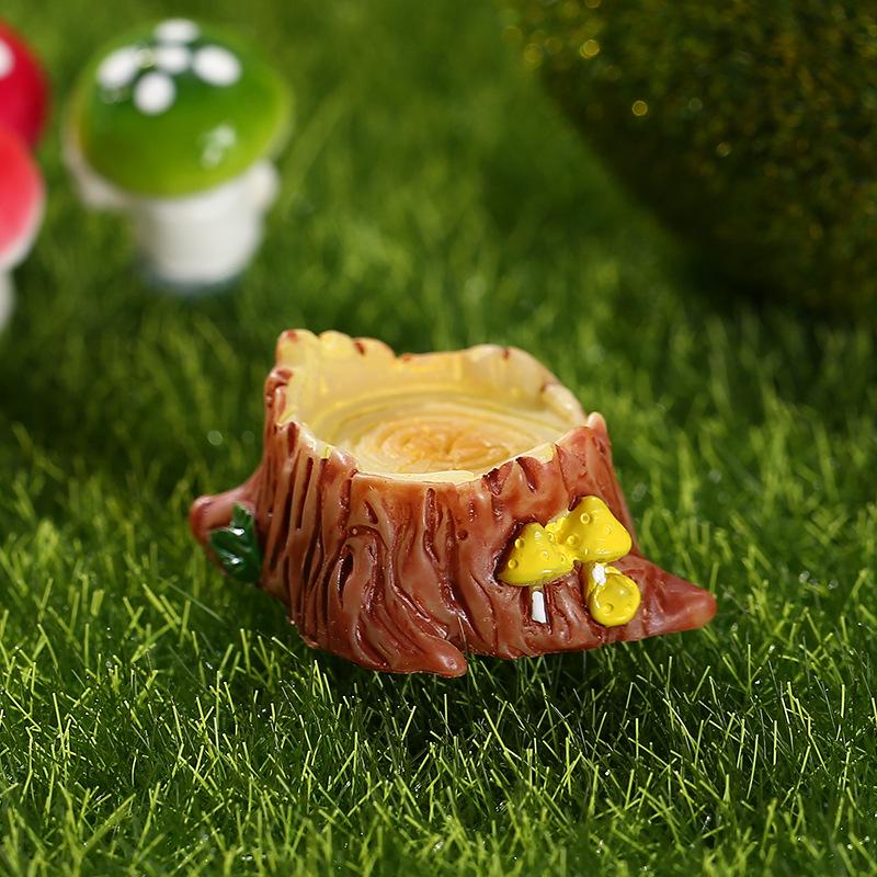 ZAKKA Creative Resin Tree Stumps for Moss Micro Landscaping Ornaments