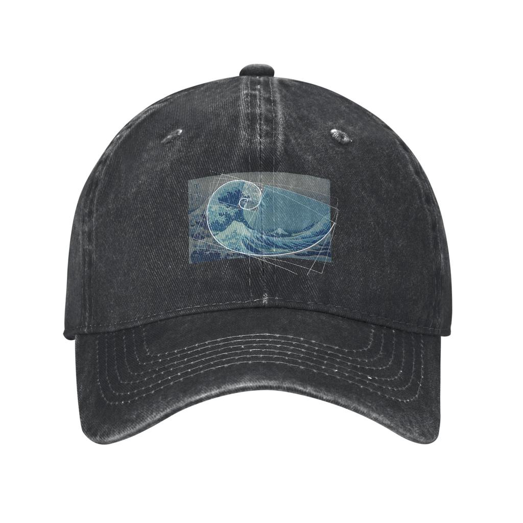 Golden Ratio Fibonacci Spiral Geometry Unisex Baseball Caps Geek Math Distressed Washed Caps Hat Outdoor All Season Snapback Cap