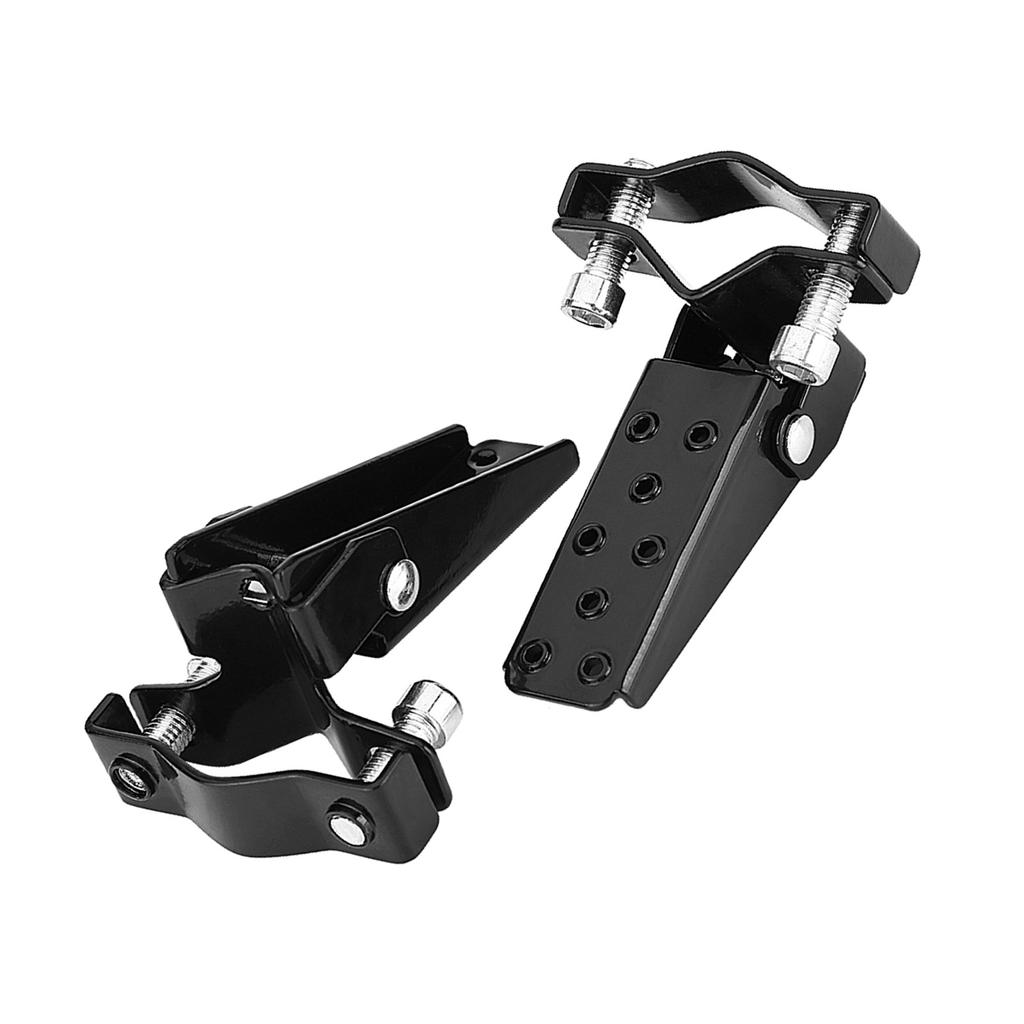 Black Stylish Metal Motorcycle Motorbike Frame Foot Pegs Rests Pedals Motorcycle Foot Rests Foot Rests Motorcycle Foot Peg
