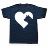 Funny The Heart of The American Akita Dog Graphic T-shirts Men Women's Fashion Casual Tshirt 100% Cotton Loose Oversized T Shirt