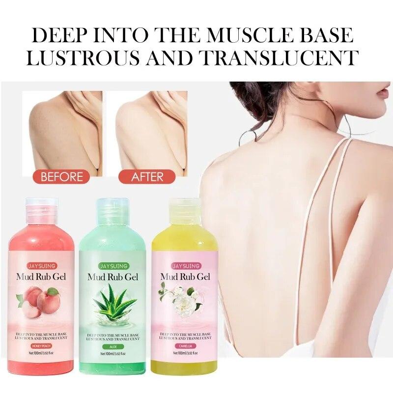 Rub Clay Gel Hloubkové čištění pleti Jemný peeling Odumřelá kůže Jemná Delikátní Bělící pleť Produkty pro čištění pleti a těla