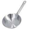 Stainless Steel Frying Pan Single Handle Fried Pan Cookware for Home Induction Cooker8.7x2.0in