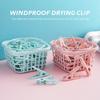 30Pcs Windproof Clothes Laundry Clothespin Slip-resistant Outdoor Use Multipurpose Clips Suitable for Fixing Quilts Pants