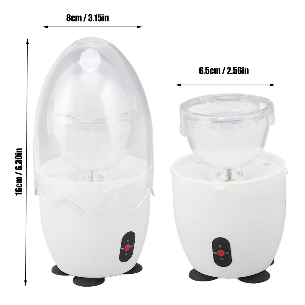 Elektrický šejkr na míchání vajec Elektrický šejkr na míchání vajec Elektrický výrobník zlatých vajec Domácí mixér žloutků a bílků Bílý 100–240V