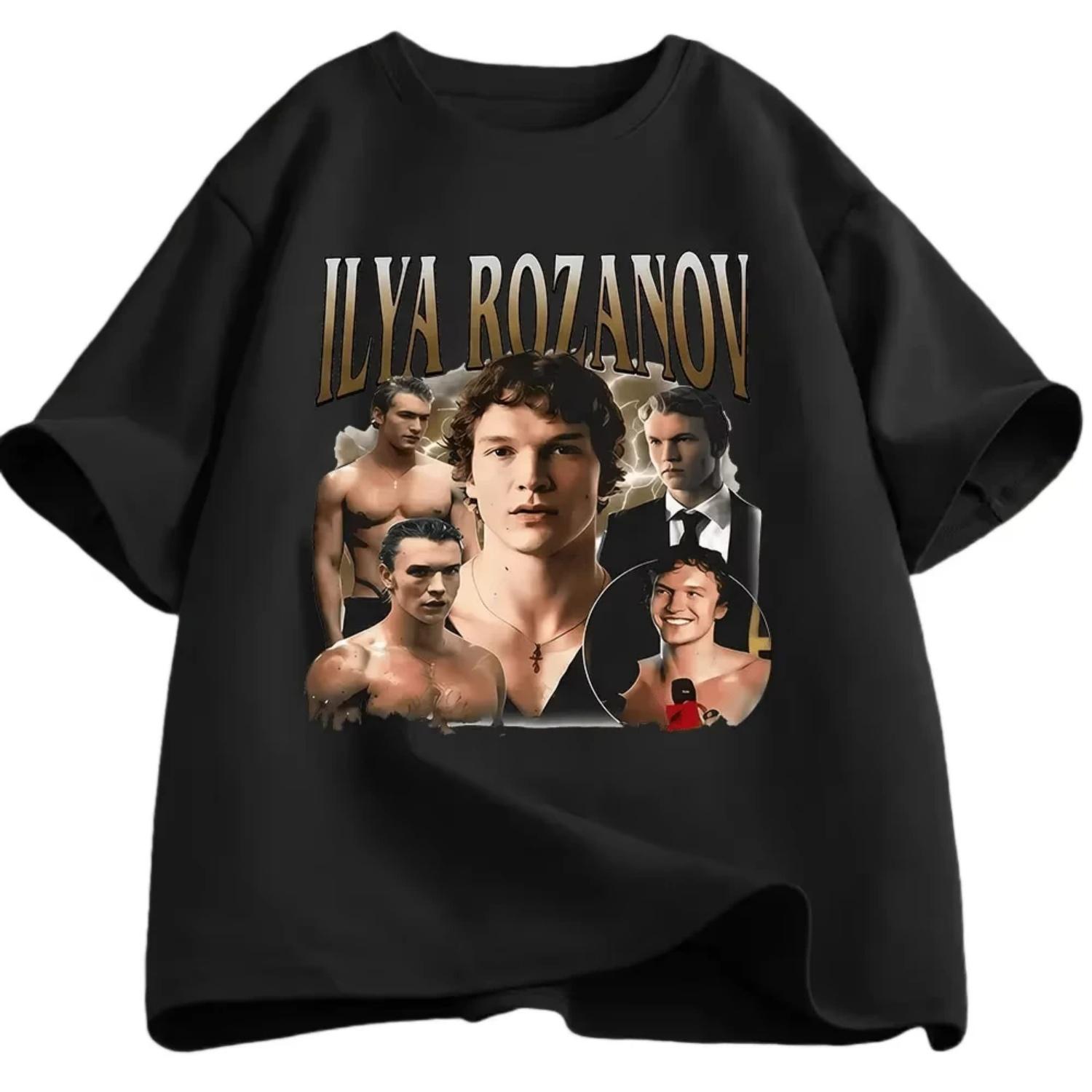 

Rivalry Heated Ilya Rozanov Graphic T-shirts 2026 Summer New Men s Women s Clothing Luxury Fashion Harajuku Pure Cotton T-shirt S чёрный