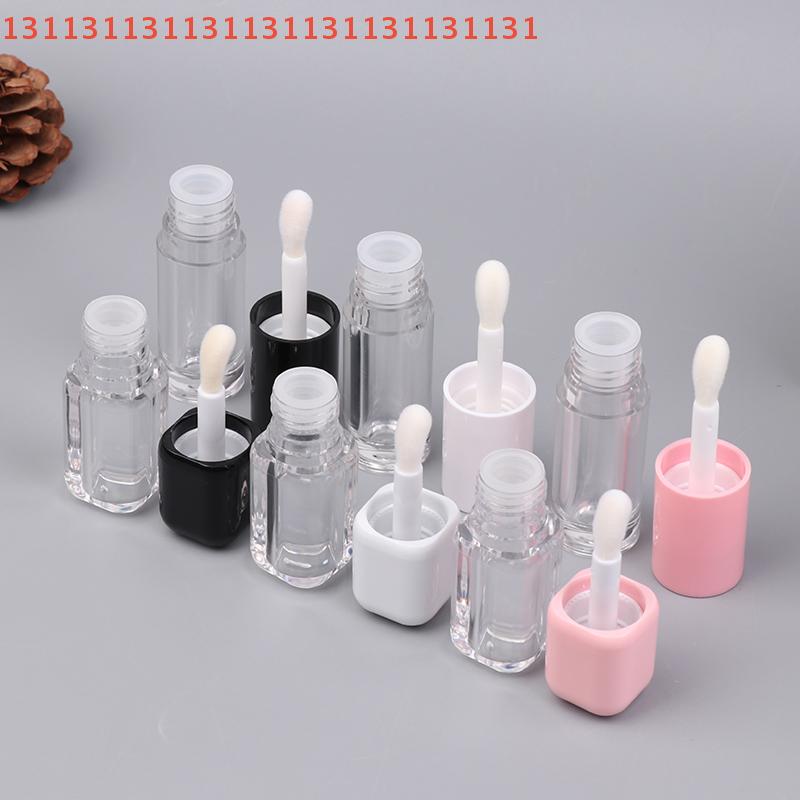 Lipstick Mini Sample Cosmetic Container, Sample Bottle, 6ml Empty Transparent Lip Gloss Tubes, Big Brush Plastic Lip Balm Tube