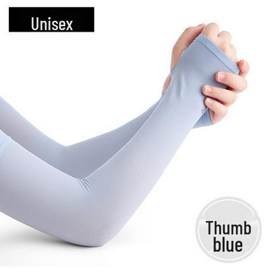 Ice-Cool UV Protection Arm Sleeves for Men & Women - Summer Ice Silk Extended Length