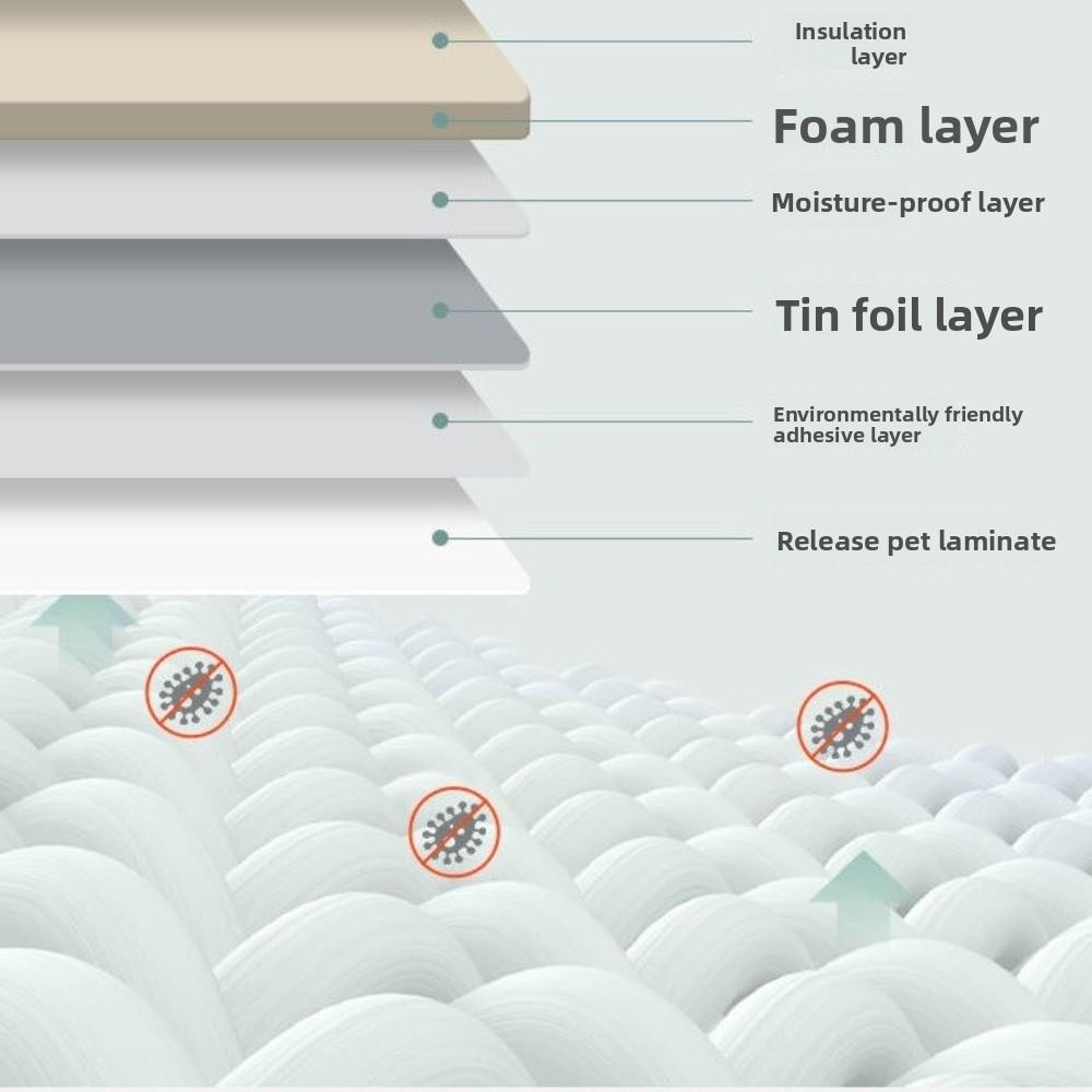 Fuktsikker Soveromstapet Selvklebende Renovering Veggklistremerker 50cm Skumveggpanel