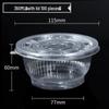 Fangcaodi 360ml Disposable Soup Bowls with Lids, 100-Pack