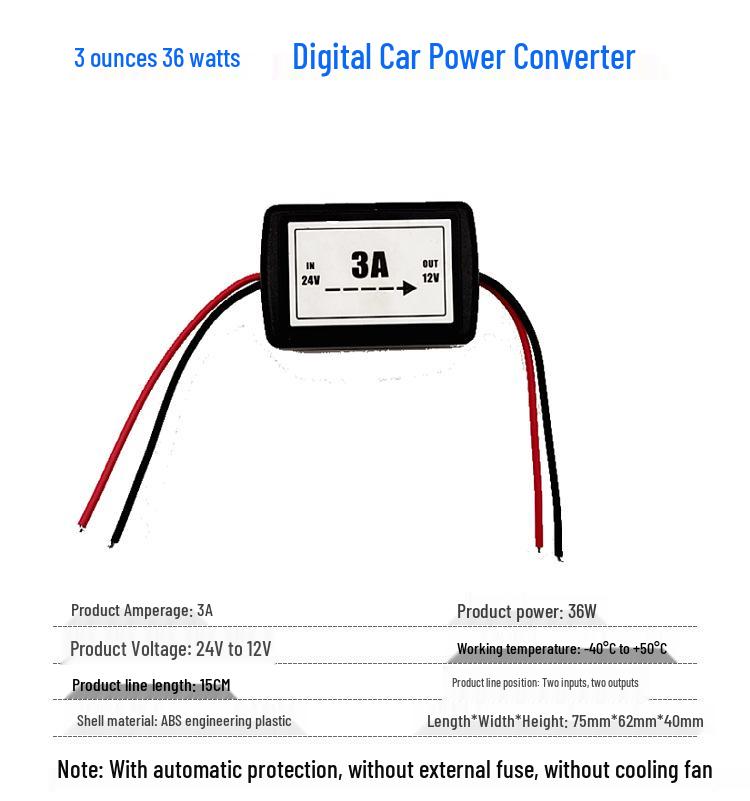 24V To 12V High-Power DC Buck Converter for Cars and Trucks