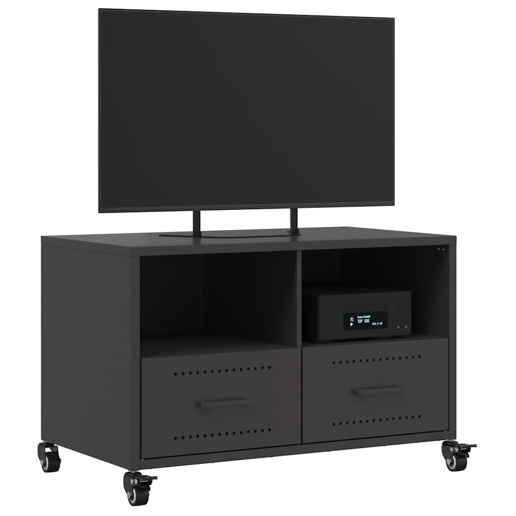 TV Cabinet Black 68 x 39 x 43.5 cm Steel