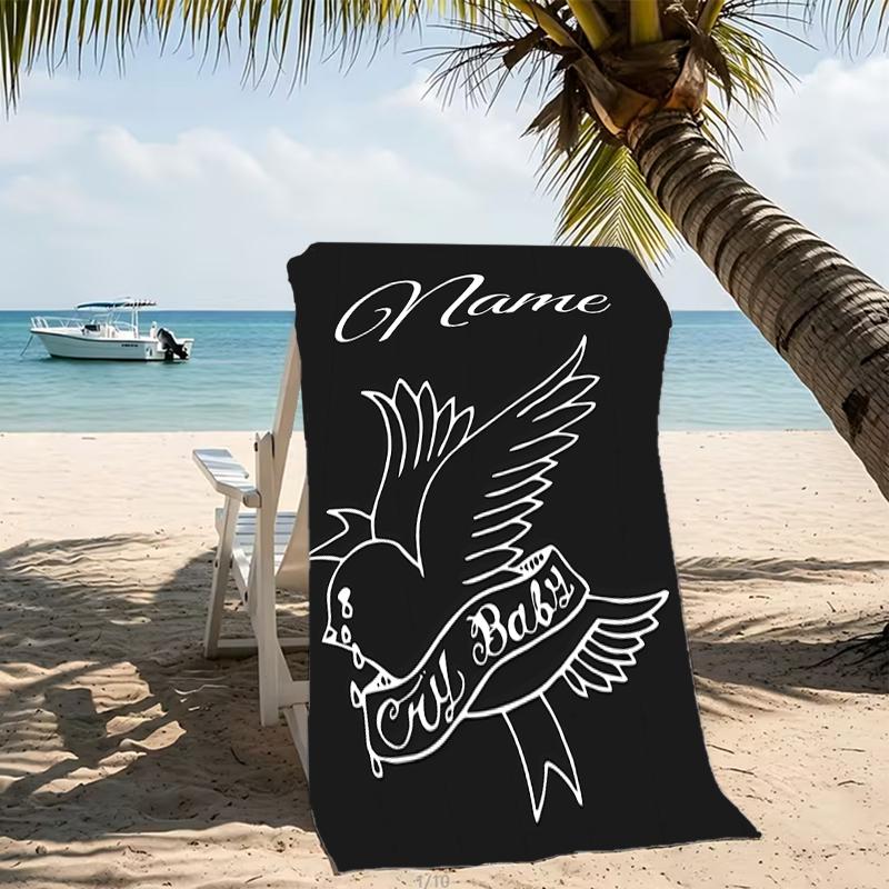 Customizable personalized beach towels Lil Peep themed designs.Suitable for the beach, yoga, sports;ideal as beach accessories