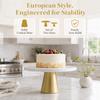 2pcs Round Dessert Display Stand Iron Cake Holder Smooth Cake Stand Set  Cake Display