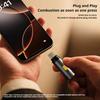 Portable Type-C Windproof Mini Cigarette Lighter Without Battery Metal Cigarette Lighter Intelligent Blow Air And Ignite