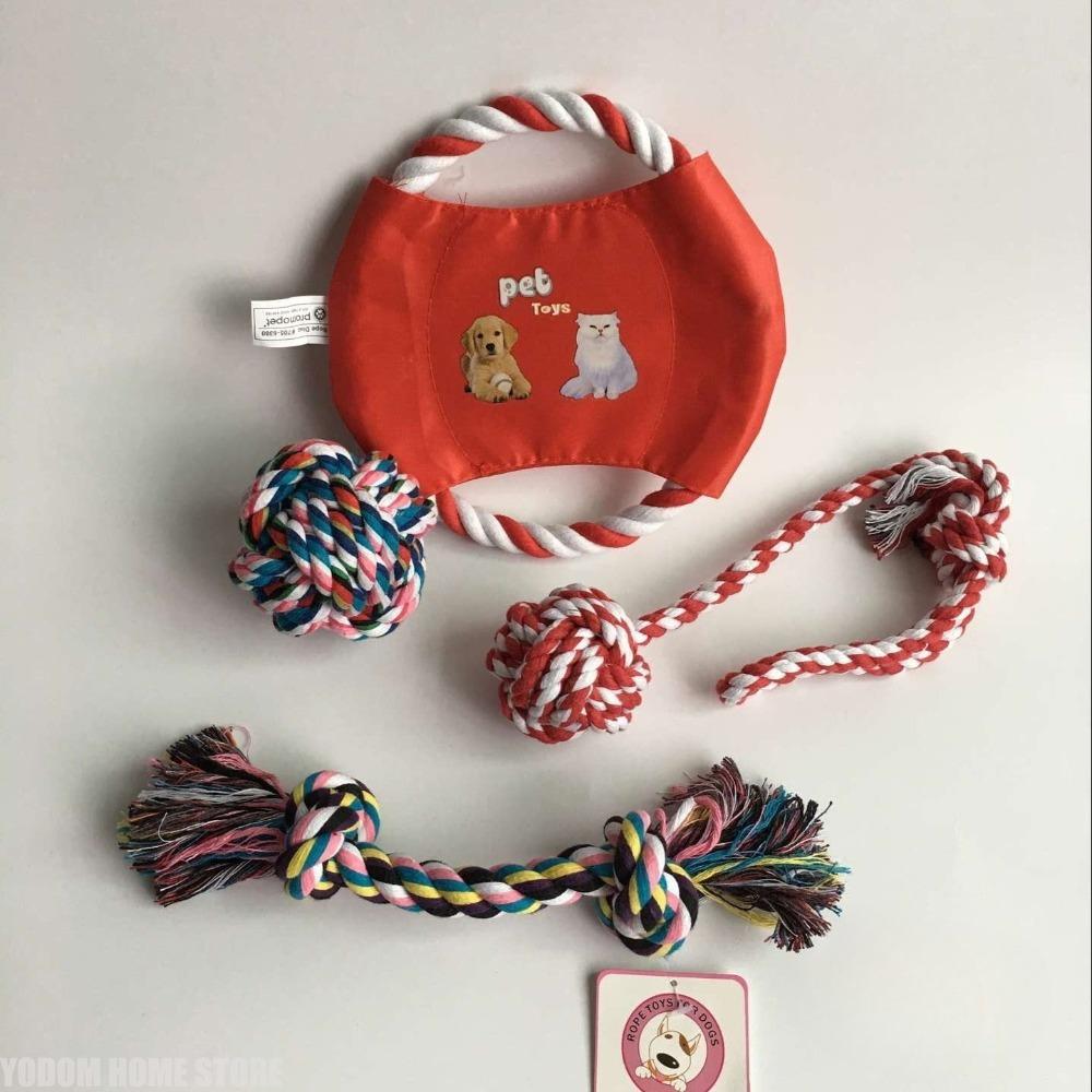 Dog Toys Balls Bite Resistant Puppy Teething Sticks Cotton Rope Balls Pet Supplies Dog Toys Dog Supplies Pet Products Home Item