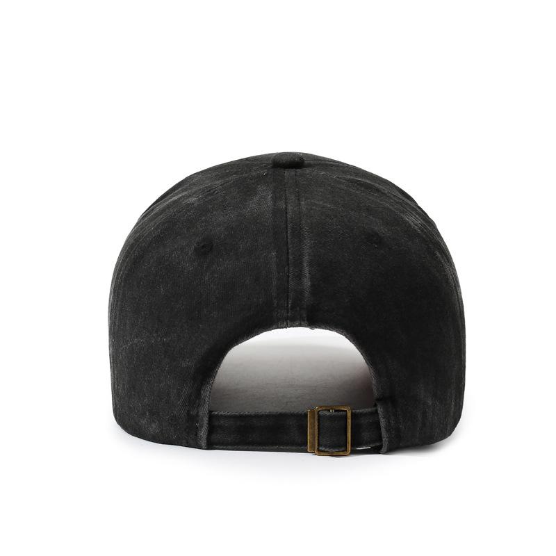 Embroidery Rock Hat Men'S Washed Cotton Splicing Baseball Cap Retro Retro Hip Hop Cap Women