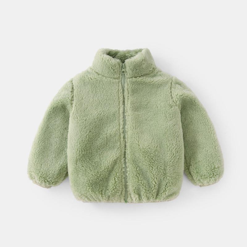 Children's Lamb Fleece Jacket Autumn/Winter Warm Jacket for Boys and Girls