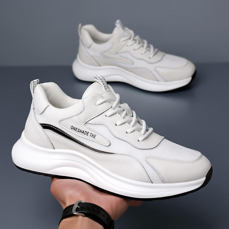 Fashion Men shoes Walking Sports Sneakers Leather Fashion Sneakers lace up Comfort Walking Shoes for men sneakers outdoor Activities