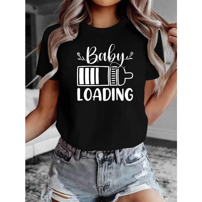 

LOADING Maternity Graphic Tee for Women, Perfect for Expecting Moms, Great for Checkups, Showers, Family Gatherings, 4XL чорний