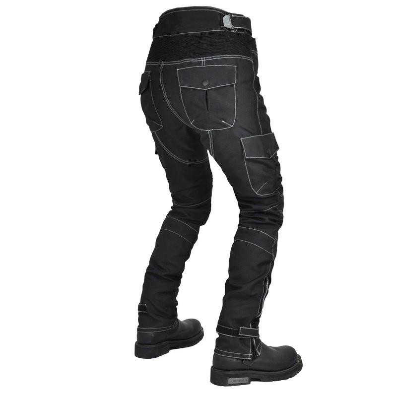 Mens Motorcycle Riding Pants Oxford Cloth Waterproof Multi-pocket Work Motocross Racing
