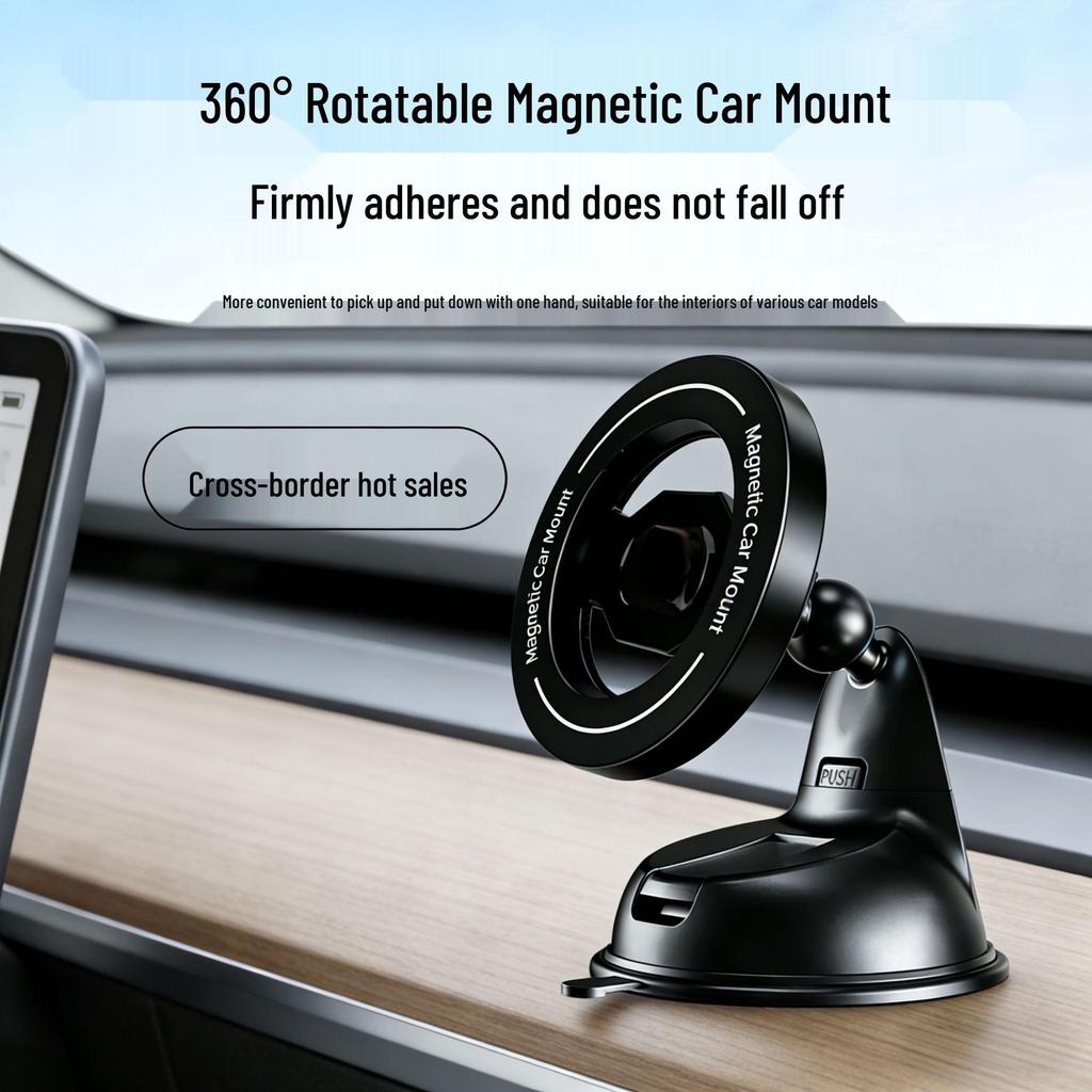 2026 Magnetic Phone Holder for Windshield & Console - Multifunctional Car Navigation Bracket
