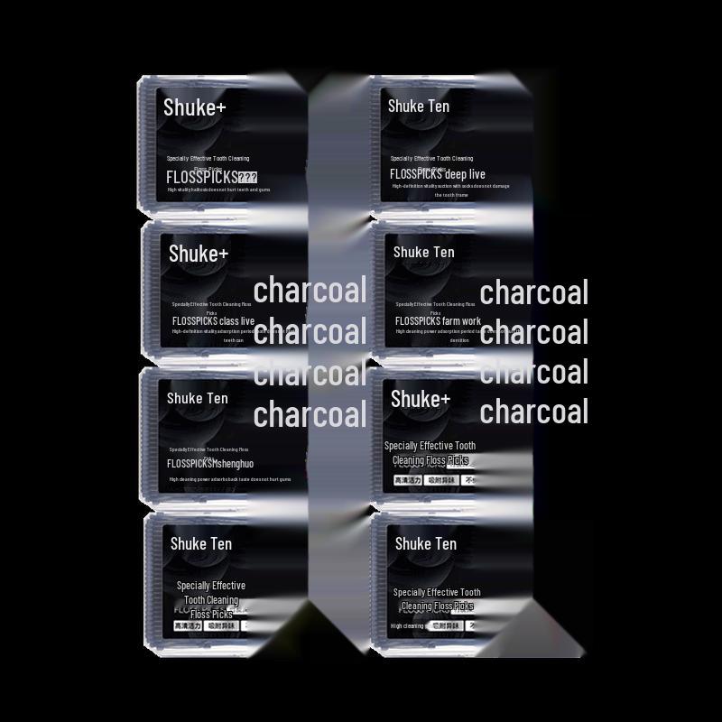 

Shuke Bamboo Charcoal Dental Floss Picks