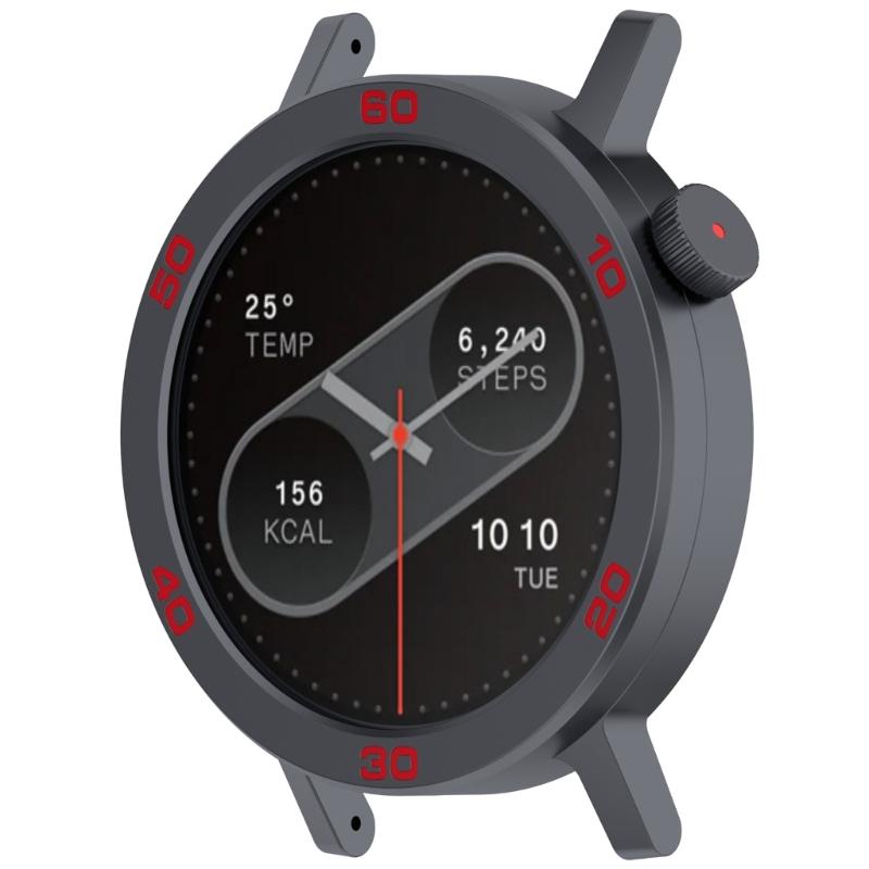 Bezel Rings Screen Protector Smartwatch Frame Cover for CMF Watch 2 Replacement Protector Bumper with Tempered Film