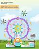 Elektrisches drehendes Riesenrad Bausteine mit bunten Lichtern - Kreatives Konstruktionsspielzeug & Dekoration