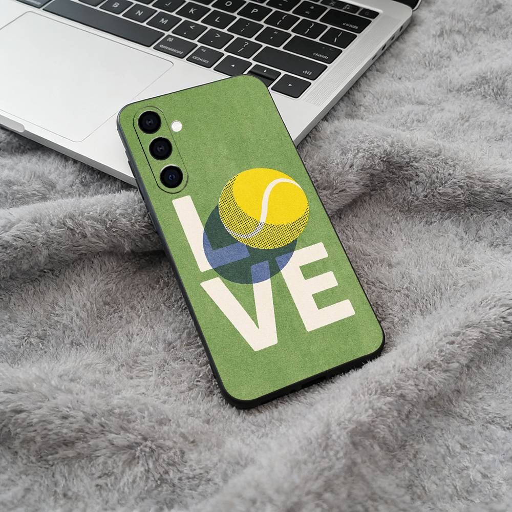 Popular Sport - Tennis Phone Case For Samsung Galaxy A73,A71 A72,A70,A53,A52,A51,Soft Silicone Black Cover