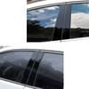 6pcs/set Car Door Window Pillars B-pillar Post Trim Stickers PC Plastic for Toyota Corolla 2014-2018