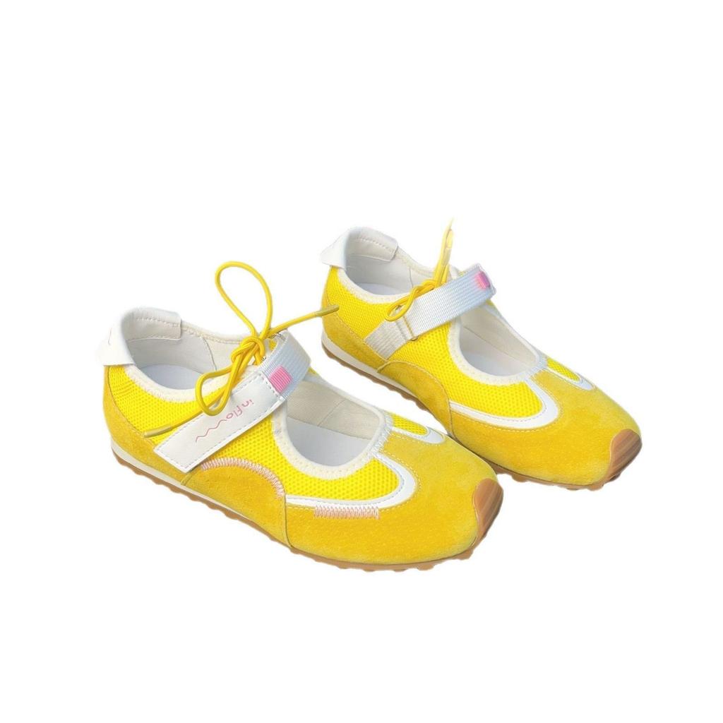 Hässlich süße Sport-Mary-Jane-Schuhe Sandalen Damen 2025 Sommer neu Mesh atmungsaktiv dünnsohlige lässige Ballerinas