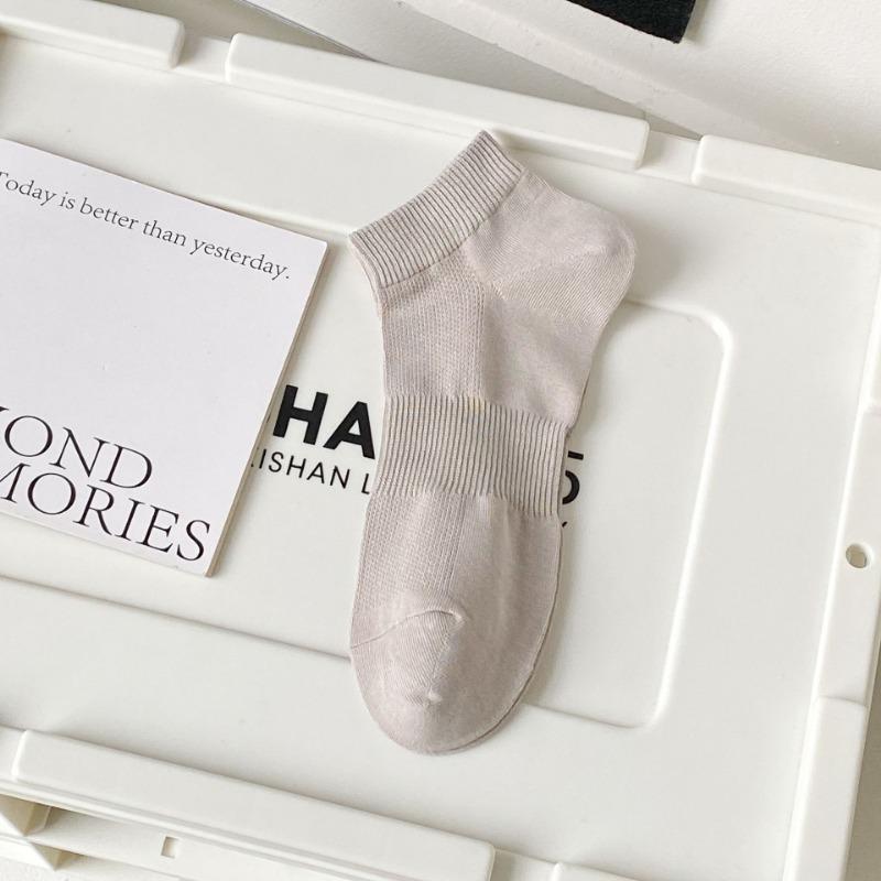 

Мужские весенне-летние сетчатые дышащие спортивные короткие хлопковые носки однотонной расцветки 1 pair хаки