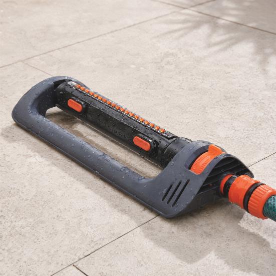 Zwenksproeier met Verzwaarde Voet, Verstelbare Hoek Sproeier met 19 Anti-Kalk Nozzles, 3600 m² Bereik Tuinirrigatiesysteem