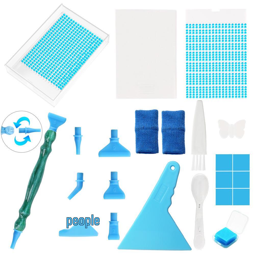 Multifunctional Diamond Painting Flip Tray & Funnel Set – DIY Embroidery Tool
