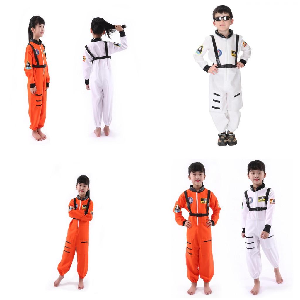 Astronaut Cosplay Costume For Kids Polyester Suit With Space Suit Design For Halloween Parties