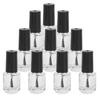 10pcs 5ml Professional Empty Nail Polish Glass Bottle with Brush Cap Funnel Mixing Balls