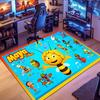Biene Maja Teppich, geeignet für Wohnzimmer, Schlafzimmer, Spielzimmer, Computerraum und Heimdekoration.