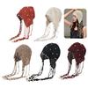 Elegant Pearls Beanie Hat Breathable Hat Y2K Crochet Beanie Hat Holiday Y2K Crochet Hat Encrusted Pearls