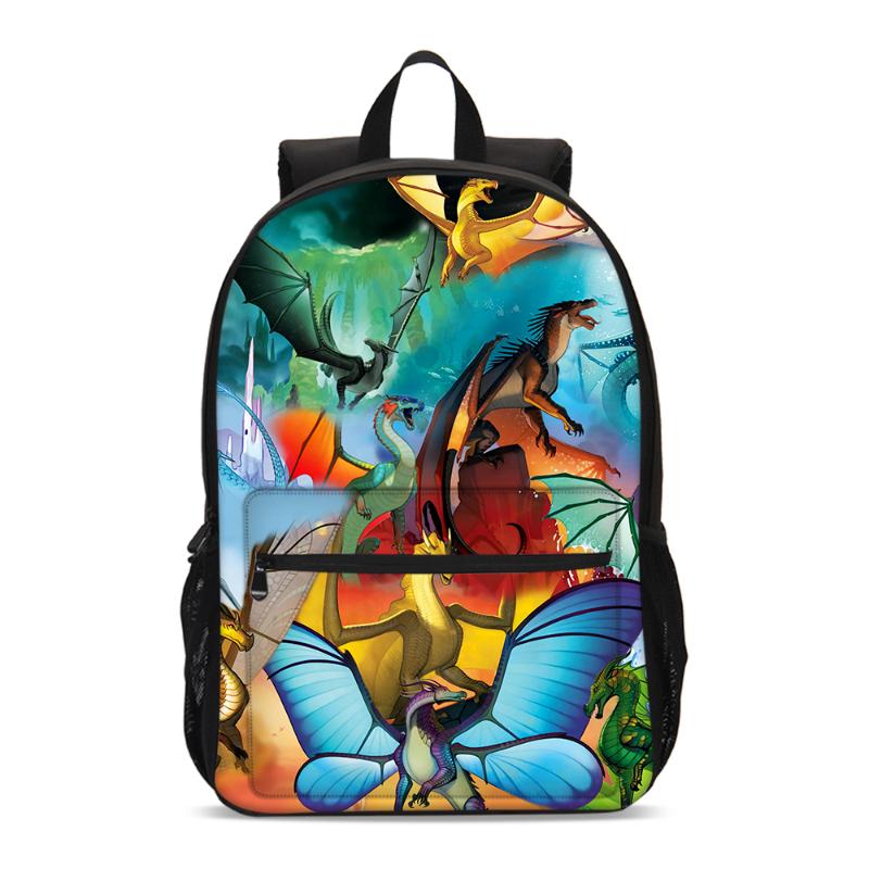 Popular SALE Wings of Fire Backpack Schoolbag Boys and Girls Backpack Lightening Zipper Shoulders The Best Gift Camping Rucksa