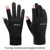 2-Fingerless Winter Cycling Gloves Touch Screen Keep Warm Fishing Gloves Waterproof Ice Fishing Winter Gloves for Outdoor Sports